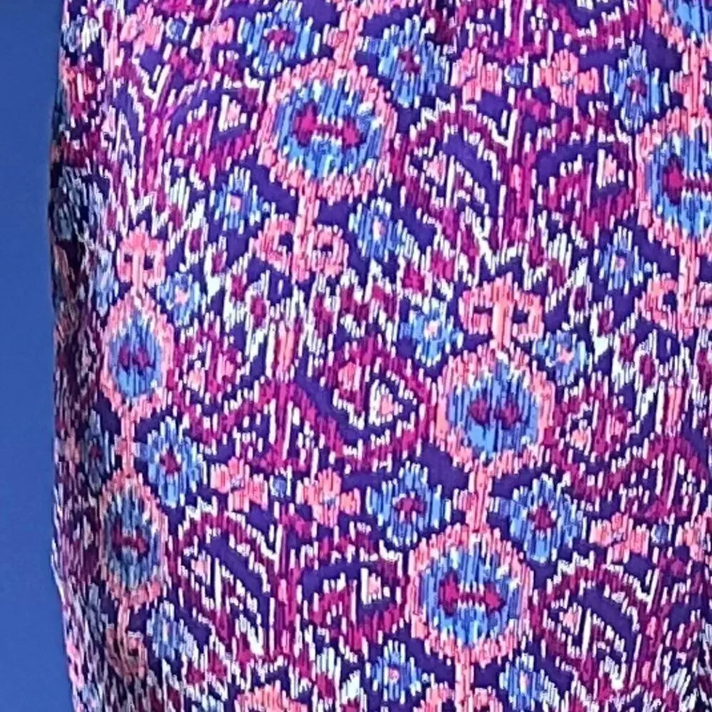 OshKosh Girls Jogger Pants Purple Multicolor Print Size 12 NWT Elastic Waist